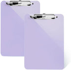TFDLCG zm 2 PCS Purple Clipboard with Pen Holder,Standard A4 Letter Size,Nursing Clip Boards 8.5x11 Heavy Duty,Low Profile Clipboards for Women Kids Teacher,School Office Home