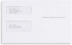 500 1099 MISC Tax Envelopes, Designed for 1099 income Misc, 1099-R, DIV, INT Tax Forms For Quickbooks or Tax Software, Double-Window Security Envelope 5 5/8 x 9, Gummed Seal, Box of 500 Envelopes