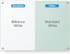 MaxGear Glass Whiteboard Tempered Magnetic Dry Erase Board 48 x 36 Inch Ultra White, Frameless Wall Mounted, Office Classroom Conference Room Home Use, Includes Markers, Eraser, Magnets & Mounting Kit