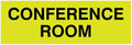 Signs ByLITA Basic Conference Room Sign (Yellow/Black) - Large