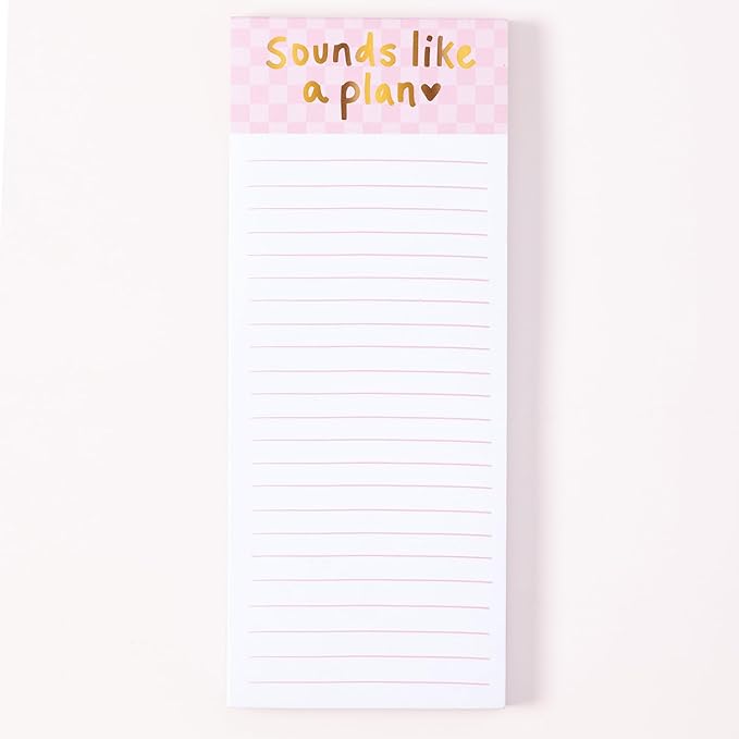WORLD TRAVELER Eccolo Dayna Lee To Do List Notepad, To Do Magnetic Shopping List Pad for Fridge and Home, Lined Message Pad for Kitchen, 100 Pull-Off Sheets (4x10 Inches)