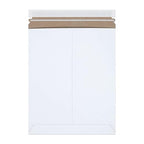 Box USA Flat Mailer 11"L x 13.5"W 100-Pack White,Stayflat Mailer Envelope Durable Lightweight Rigid Mailers for Documents, Photos, Artwork, Shipping & Document Storage11x13.5