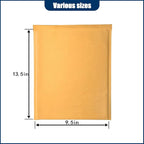 PRIMPKG Bubble Mailer Envelopes, 25 Pack Kraft Padded Envelopes, Large Bubble Mailers 9.5x13.5 Inch, Self-Seal Shipping Envelope, Tear-Resistant Mailing Envelope Padded