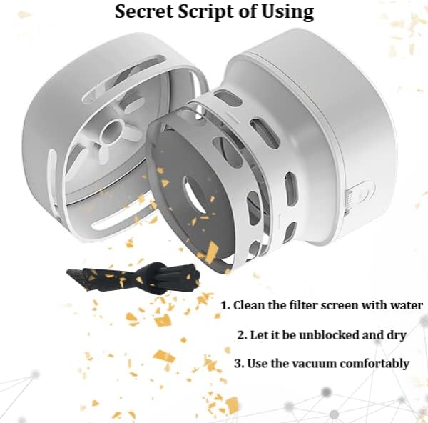 TRZLIFE Desk Vacuum Cleaner, Upgraded Mini Desktop Vacuum AA Battery More Durable Desk Accessory Sucks up Tiny Items and Crumbs from Desktop Drawer Countertop Ideal as a Valentine's Day Gift