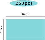 STARLIBOO Colored Labels Stickers 3 x 2 Inch, Removable Rectangle Moving Labels Stickers, 250Pcs Garage Sale Price Stickers, Adhesive Moving Labels for Boxes(Lake Blue)