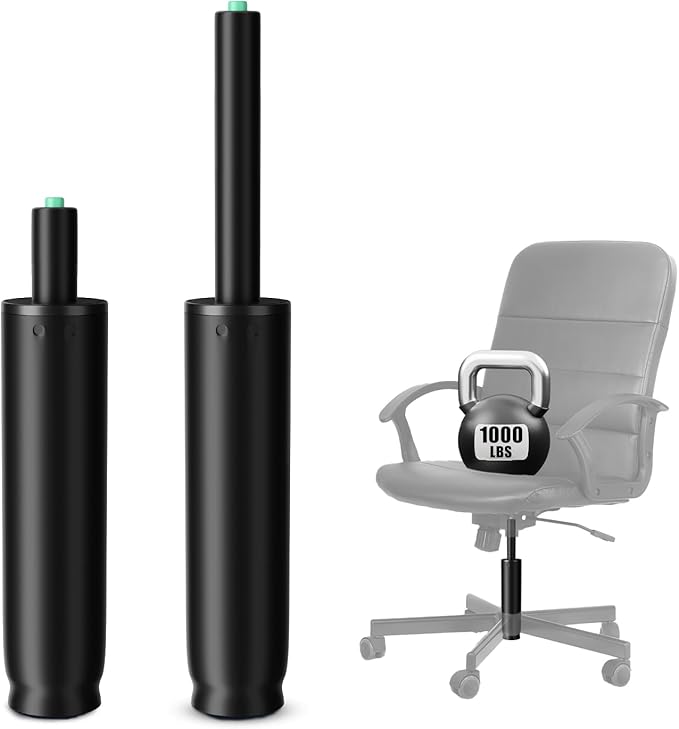 9 Inches to 13 Inches Office Chair Cylinder Replacement, 4'' Stroke, Heavy Duty 1000 lbs, Hydraulic Pneumatic Shock Piston, Universal Gas Cylinder Fit for Most Office Chairs, Class 4 (Black)