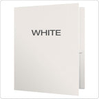 Oxford Twin-Pocket Folders, Textured Paper, Letter Size, White, Holds 100 Sheets, Box of 25 (57504EE)