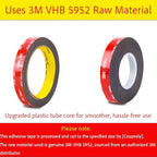 Double Sided Tape Heavy Duty, Waterproof Mounting Foam Tape, 36.5ft Length, 0.8in Width, High Temperature Resistant Adhesive Tape for Car, LED Strip Light, Office Decor, Uses 3M VHB 5952 Raw Material