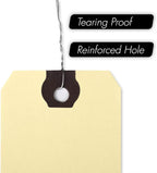 INNOVART Shipping Tags Double Wired 6 1/4" x 3 1/8", Manila Wire Tags With Reinforced Eyelet, Case of 100