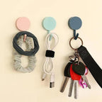 DHDestined Fateful 6 Pack Adhesive Hooks Cute Utility Hooks, Key Hooks for Wall Decorative, for Hanging Hat, Towel, Key, Towel Hook Wall Mount for Home, Kitchen, Bathroom, Office(Yellow)