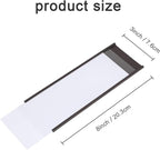 Eeoyu Magnetic Label Holders with Magnets Magnetic Data Card Holders with Clear Plastic Protectors for Metal Shelf, Whiteboard, Set of 30 (3 x 8 Inch)