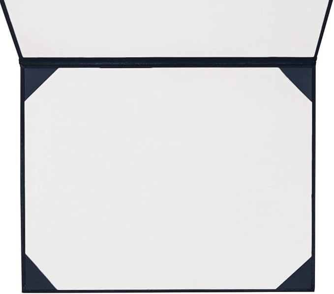 GraduationMall 8.5"x11" Smooth Padded Diploma Cover Certificate Holder Darkblue,1-Pack