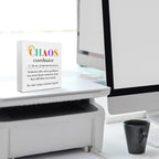 Chaos Coordinator Wood Box Sign, Chaos Coordinator Gifts, Thank You Gifts for Coworker Manager Teacher Nurse, Office Bedroom Home Desk Cubicle Table Shelf Decor Administrative Professional Day