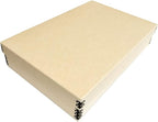 Lineco Museum Archival Storage Box, 11.75x17.75x3.75 in. Drop Front Design. Acid-Free with Metal Edge. Organize Photos, Pictures, Prints, Documents, Crafts, DIY. Tan, 1 Pack