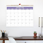 2026 Calendar- Wall Calendar 2026 Runs from January 2026 to June 2027-18 Months Calendar with Thick Paper for Planning and Organizing for Home or Office, 8.5 x 11 Inches, Purple