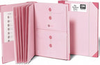Savor | The Folio™ Document Organizer 2025 Edition | Premium Life Binder Acid-Free Custom Dyed Cloth-Bound Accordion Organizer w/ 10 Expandable Pockets | File Folders for Home Organization (Pink)