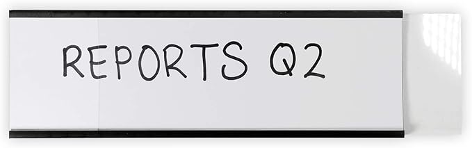 SmartSign Magnetic 'C' Channel Label Holders | 2" x 6", Pack of 10