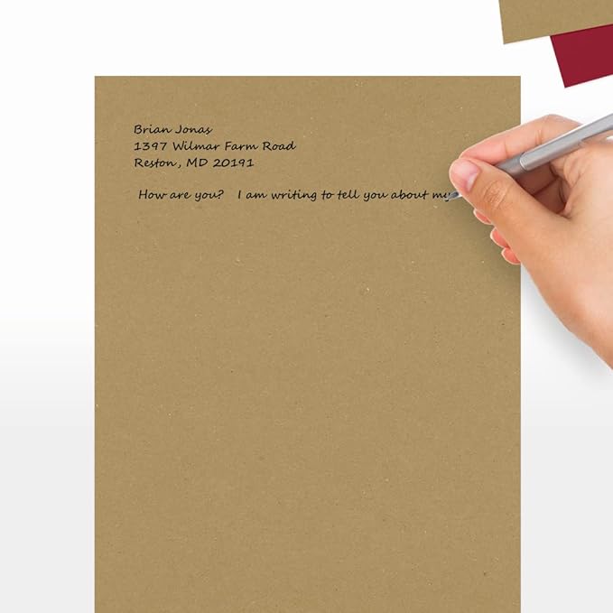 LUXPaper 8.5" x 11" Paper | Letter Size | Grocery Bag Brown | 70lb. Text | 50 Qty