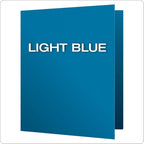 Oxford Twin-Pocket Folders, Textured Paper, Letter Size, Light Blue, Holds 100 Sheets, Box of 25 (57501EE)
