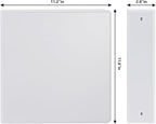 Comix Sturdy 3 Ring Binder 2 inch with Clear View Cover, 2" Round Ring View Binder, PVC-Free, 2.4mm-Thick, 450 Sheets Capacity of US Letter Size Paper, Office ＆ School Supplies, Pack of 6 (White)