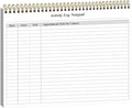 Getvow Activity Log Notepad - Spiral Activity Log Book for Business Work, Undated Weekly To Do List Notepad, Organized Time Spending, Appointment or Contact, 52 Sheets, 100gsm Paper, 8.5" x 11"
