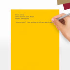 LUXPaper 8.5" x 11" Cardstock | Letter Size | Sunflower Yellow | 100lb. Cover (183lb. Text) | 50 Qty