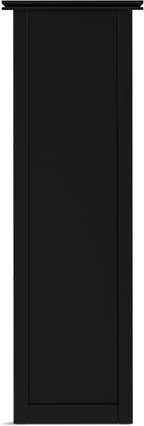 SIMPLIHOME Artisan Bookcase - 43 inch Tall 9-Cube Solid Wood Cube Organizer in Black, Transitional Storage Bookcase for Living Room, Study Room or Office with Fixed Shelves and Tapered Legs