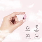 VANLON Ear Plugs for Noise Reduction, Reusable Sleeping Ear Plugs, 2Pairs Super Soft Fit Silicone Earplugs for Concerts, Sleep Snoring, Work, 33dB Noise Reduction Ear Plugs for Sound Blocking (Pink)