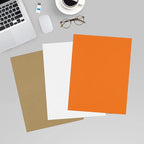 LUXPaper 8.5" x 11" Paper | Letter Size | Mandarin Orange | 80lb. Text | 500 Qty