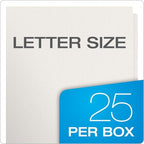 Oxford Twin-Pocket Folders, Textured Paper, Letter Size, White, Holds 100 Sheets, Box of 25 (57504EE)