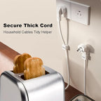 Magnetic Cable Clips Cord Organizer Holder,10-Pack Cable Management Cord Clips,Adhesive Phone Cable Wire Charger Cord Holder For Nightstand Desk Charging Cords Wall Car Desktop Office (10, white)