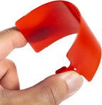 200Pcs Plastic Seals Shipping Label Tags, Writable Marker Big Sign Tie for Logistics, 255mm Total Length Self Locking Inventory Waterproof Tag Fastener (Red)