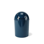 Umbra 1.25 Gallon Mini Waste Can with Removable Swing-Top Lid - Small Garbage Bin for Kitchen, Bathroom, Bedroom, Office - Compact Trash Can Fit Under Tables & Counters - Dark Blue