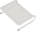 suptek Monitor Stand Riser for Computer,Laptop,Printer, Notebook and All Flat Screen Display with Vented Metal Platform and 4 Inches Height Underneath Storage,White(MST004W)