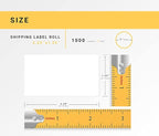 HOUSELABELS 2.25" x 1.25" Address Labels on 1" Core in Polypropylene Compatible with Zebra and Rollo Printers, 50 Rolls / 1,000 Labels per Roll