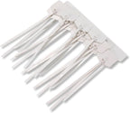 Waterproof Shipping Tags, Self Locking Nylon Writable Marker Ties Luggage Identification Tags, Plastic Straps Label Mark Tag, Seal Tags Zip Tie for Labeling 100pcs (White)