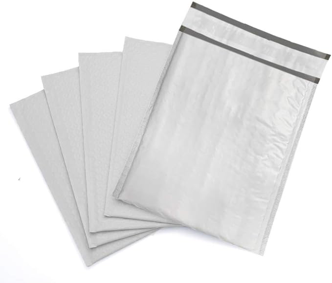 7.25x12 inches Poly Bubble Mailer Self Seal Bubble Shipping Envelopes 2.5 Mil 100 Pack