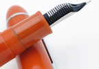 JINHAO X159 Fountain Pen (F Nib 0.5mm, Orange Red with Silvery Clip)