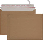 Xxcxpark 36 Pack Brown Kraft Rigid Mailers 10 x 13.5 inches, Self Seal Photo Document Mailers Premium Cardboard Keep Flat Envelopes for Photos, Pictures, Papers, Files, CD
