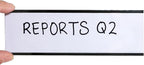 SmartSign Magnetic 'C' Channel Label Holders | 2" x 6", Pack of 10