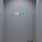 Mipcase 2pcs Office Door Status Signs Sliding Indicators for Meeting Rooms Office Workspaces Silver and Black with Red Unavailable Green Available Suitable for Hospitals Hotels