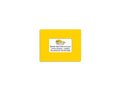 Mighty Line Shield Clear Label Protector Cover Sleeves for Protecting Barcodes, Numbers and Stickers, Heavy-Duty, Peel and Stick, Adhesive, 7" x 9" (3"x5" Window), Pack of 20, Yellow