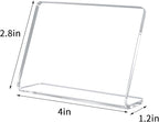 20 Pack Acrylic Mini Chalkboard Signs for Food, AITEE Clear Mini Tabletop Chalkboards, Small Buffet Chalkboards for Bakery, Birthday Parties, Message Boards, Weddings and Retail