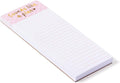 WORLD TRAVELER Eccolo Dayna Lee To Do List Notepad, To Do Magnetic Shopping List Pad for Fridge and Home, Lined Message Pad for Kitchen, 100 Pull-Off Sheets (4x10 Inches)