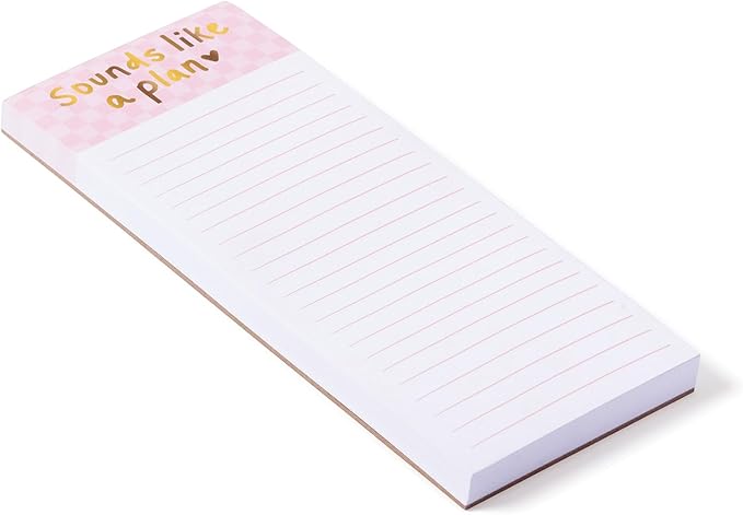 WORLD TRAVELER Eccolo Dayna Lee To Do List Notepad, To Do Magnetic Shopping List Pad for Fridge and Home, Lined Message Pad for Kitchen, 100 Pull-Off Sheets (4x10 Inches)