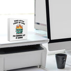 Funny Office Decor, Funny Office Gifts, Dumpster and Fire Wood Box Sign, Funny Desk Decor Funny Office Supplies, Cubicle Counter Shelf Decor, Funny Gifts for Coworkers Nurse Teacher Friends