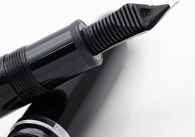 JINHAO X159 Fountain Pen (EF Nib 0.38mm, Black with Silvery Clip)