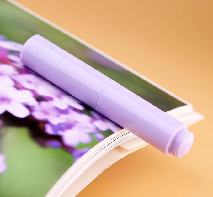 czxwyst Majohn Wancai 2.0 Mini Pocket-Size Eyedropper Fountain Pen (EF Nib 0.38mm, Macaron Purple)