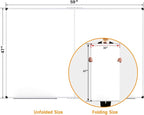XBoard Dry Erase Board 60 x 48 Inch | Foldable Magnetic White Board for Wall with Marker Tray 5' x 4' | Aluminum Frame Folding Message Presentation Board