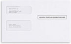 50 W2 Envelopes Self-Seal For W2 2-Up IRS Tax Forms W2 Double Window Security Envelopes For QuickBooks Online, Desktop, ADP and Other Software W2 Forms, Pack of 50 Envelopes